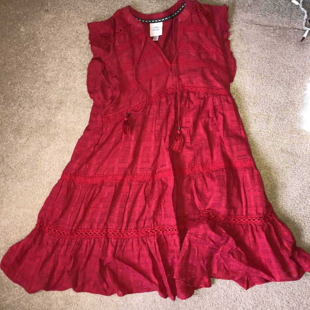 Flowy target dress